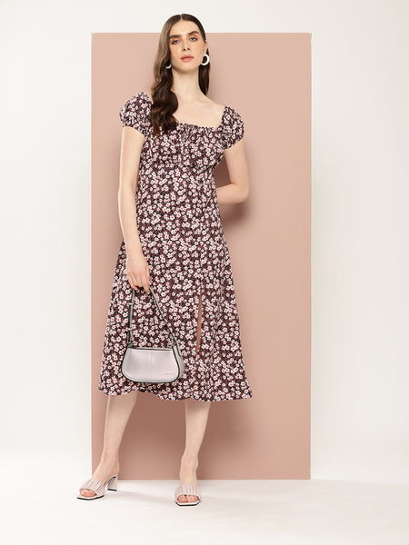 Cherry Blossom Slit Dress