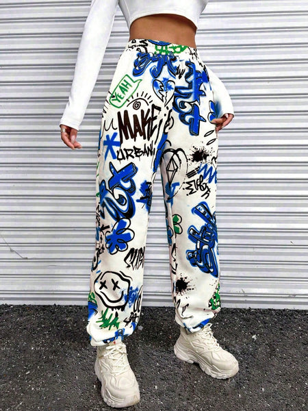 Street Tag Graffiti Joggers