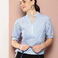 Blue Striped Elegance Shirt