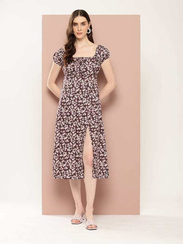 Cherry Blossom Slit Dress