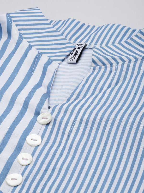 Blue Striped Elegance Shirt