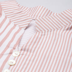 Striped Chic Tie Shirt