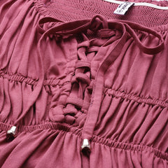 Plum Glow Tiered Dress