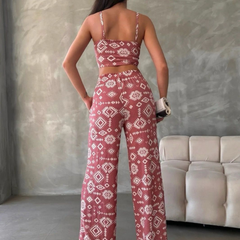 Rustic Charm Printed Women's Co-ord Set - 3 piece