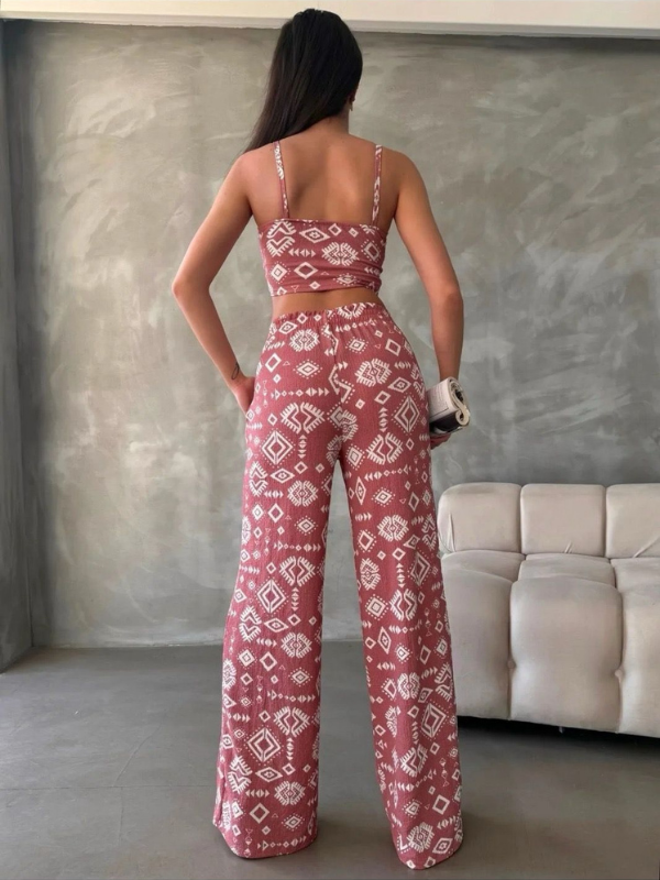 Rustic Charm Printed Women's Co-ord Set - 3 piece