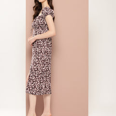 Cherry Blossom Slit Dress