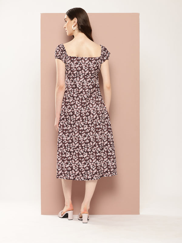 Cherry Blossom Slit Dress