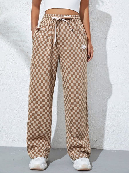 Street Check Joggers