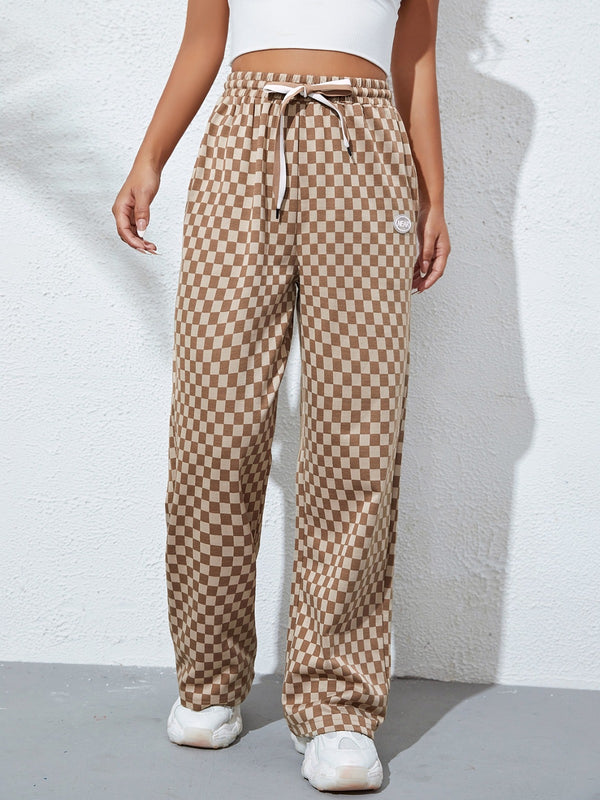 Street Check Joggers