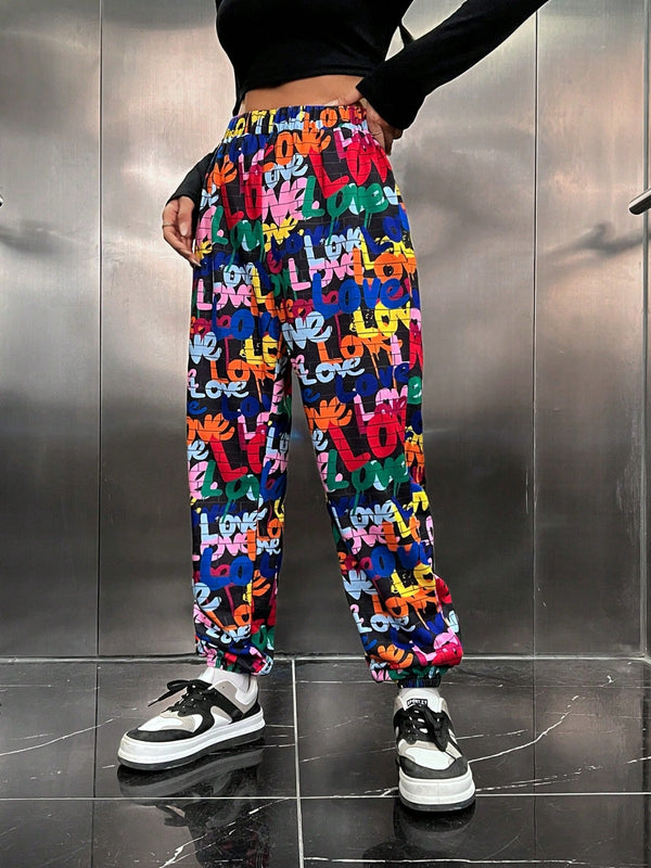 Street Tag Graffiti Joggers