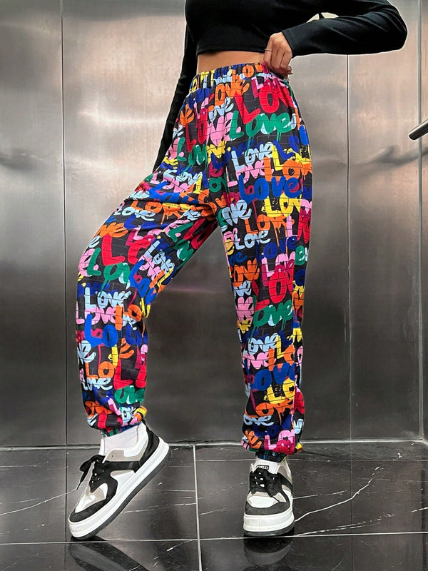 Street Tag Graffiti Joggers