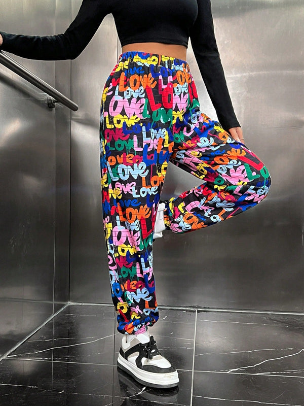 Street Tag Graffiti Joggers