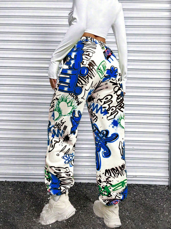 Street Tag Graffiti Joggers