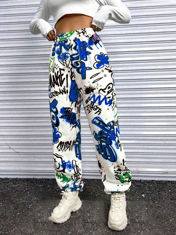 Street Tag Graffiti Joggers