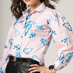 Blush Breeze Butterfly Shirt
