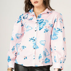 Blush Breeze Butterfly Shirt